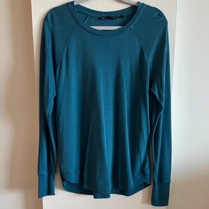 Athleta Teal Long Sleeve Sweatshirt